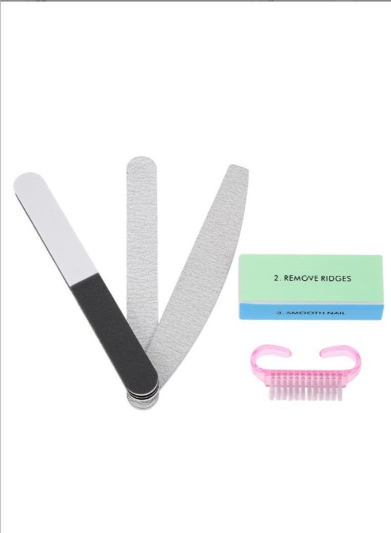 5-Piece Nail File Set Multicolour - Image 1