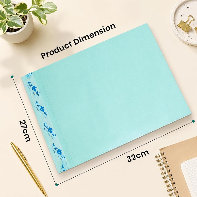 DAHSHA A4 Size Cloth Lined Courier Envelope | Self-Seal Business Catalogue Document Pouch for Invitations, Post & Office Use – 12 x 10 Inches (Pack of 50) - Image 2