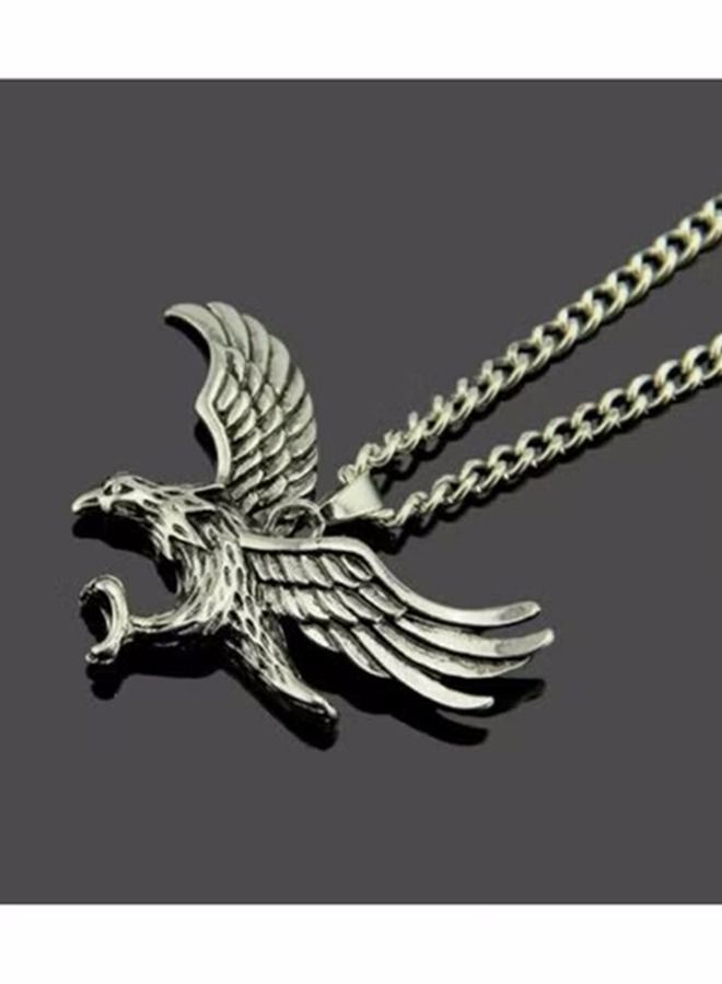 Alloy Flying Eagle Pendant Chain Necklace