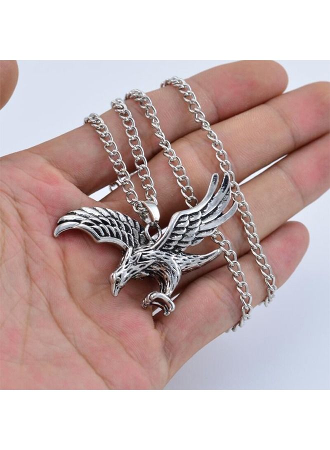 Alloy Flying Eagle Pendant Chain Necklace