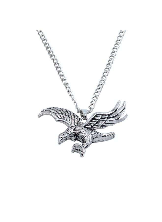 Alloy Flying Eagle Pendant Chain Necklace