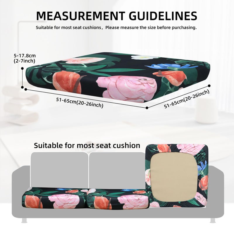 SUKAIKEQA Outdoor Cushion Covers Set,8PCS Waterproof Patio Furniture Couch Seat Slipcovers, Replacement for Sofa Sectional Chair(Coverï¼ŒOnly) - Image 2