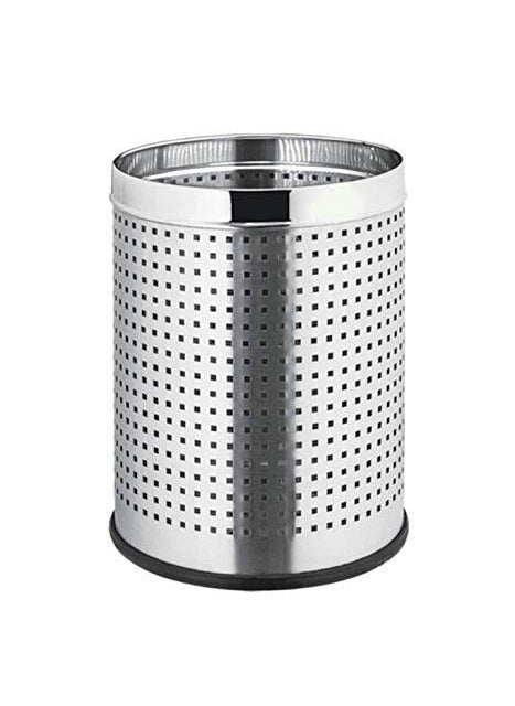 Stainless Steel Stainless Steel Zero to Infinity Stainless Steel Perforated Round Dustbin for Dry Waste (Medium 7"X12"inch, Silver) Stainless Steel,Open top  - Image 3