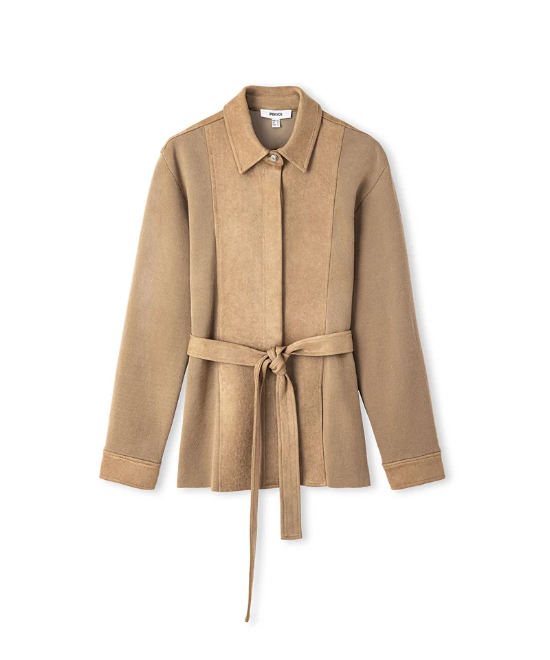 Ipekyol  Mixed Media Belted Jacket for Women | Best Price UAE