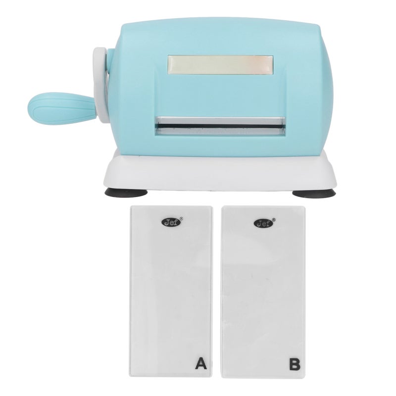 Jef Hand Crank Die Cutting Machine with Suction System - Portable Embossing Machine for Paper Crafts, Card Making, Scrapbook Page Decor with Tissue Paper, Foil, Thin Leather Compatibility for Crafters - Image 1