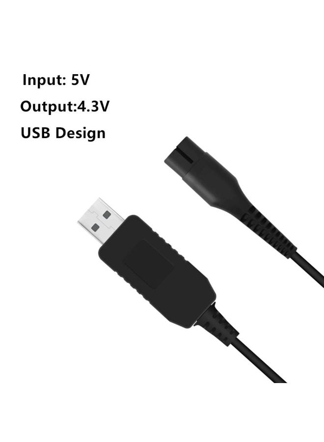 4.3V Charger Cable for Philips Shaver, USB Replacement Power Cord for Philips Norelco OneBlade Razor Chargers A00390 QP2520/90/70/RQ320/RQ328/RQ330/RQ331 Electric Shavers Accessories - Image 5