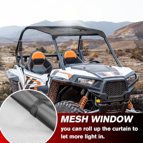 MFC Soft Canvas Roof Top Compatible with for 2014-2023 UTV Polaris RZR 900 900S 1000 S XP1000 Turbo 2 Seater Soft Top Roof Sun Visor Replacement for Part Number 2883073 - Image 3
