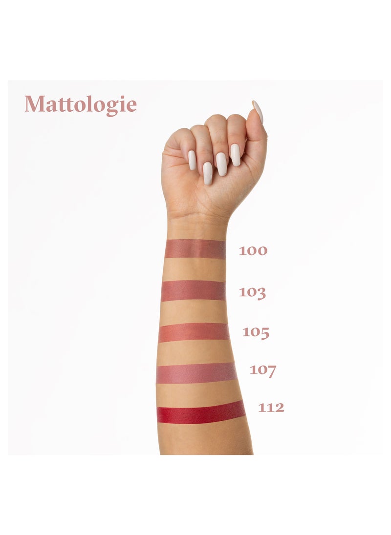 Paese - Lipstick Matte Finish Long lasting Mattologie , 107 No Make Up Nude - Image 1