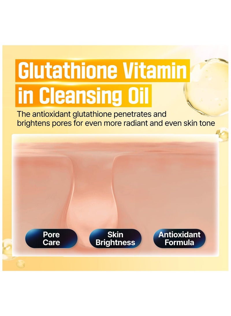 numbuzin numbuzin No.5 Cleansing Oil | Glutathione C Facial Spa Cleanser | Oil Cleanser for Face | Glutathione, Vitamin C, Niacinamide | Aromatherapy, Uneven Skin Tone | 6.76 fl. oz.  - Image 2