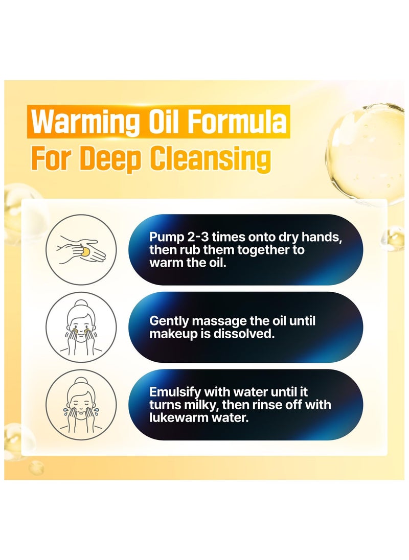 numbuzin numbuzin No.5 Cleansing Oil | Glutathione C Facial Spa Cleanser | Oil Cleanser for Face | Glutathione, Vitamin C, Niacinamide | Aromatherapy, Uneven Skin Tone | 6.76 fl. oz.  - Image 5