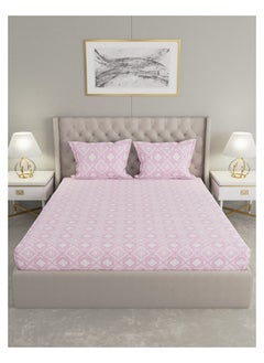 Raymond Raymond Home King Flat Sheet Super Soft 120 TC Pure Cotton (274x274 cm, 46x69 cm) Flat sheet & 2 PillowCases  - Image 2