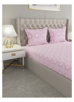 Raymond Raymond Home King Flat Sheet Super Soft 120 TC Pure Cotton (274x274 cm, 46x69 cm) Flat sheet & 2 PillowCases  - Image 3