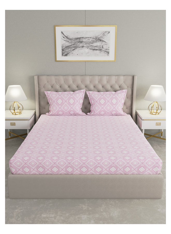 Raymond Raymond Home King Flat Sheet Super Soft 120 TC Pure Cotton (274x274 cm, 46x69 cm) Flat sheet & 2 PillowCases  - Image 2