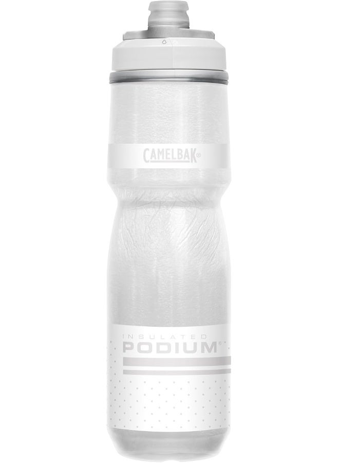 كاميلباك CamelBak Podium Chill Insulated Bike Water Bottle - Easy Squeeze Bottle - Fits Most Bike Cages - 24oz, Reflective Ghost - Image 1