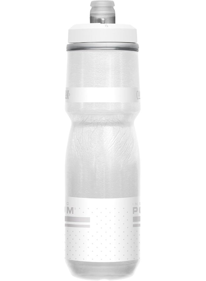 كاميلباك CamelBak Podium Chill Insulated Bike Water Bottle - Easy Squeeze Bottle - Fits Most Bike Cages - 24oz, Reflective Ghost - Image 3
