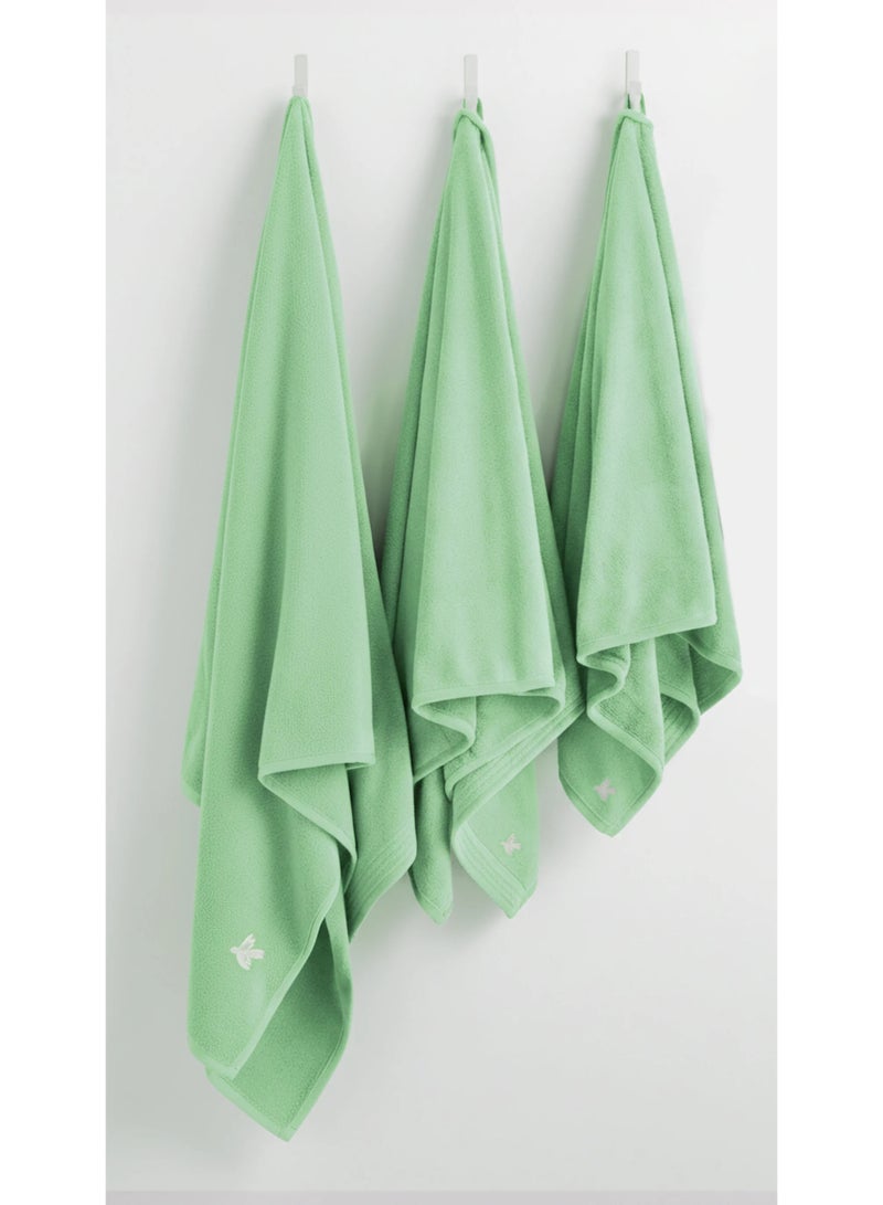 Relef Classic Hand Towel 50X90 cm, Pistachio Green - 1 Piece - Image 3