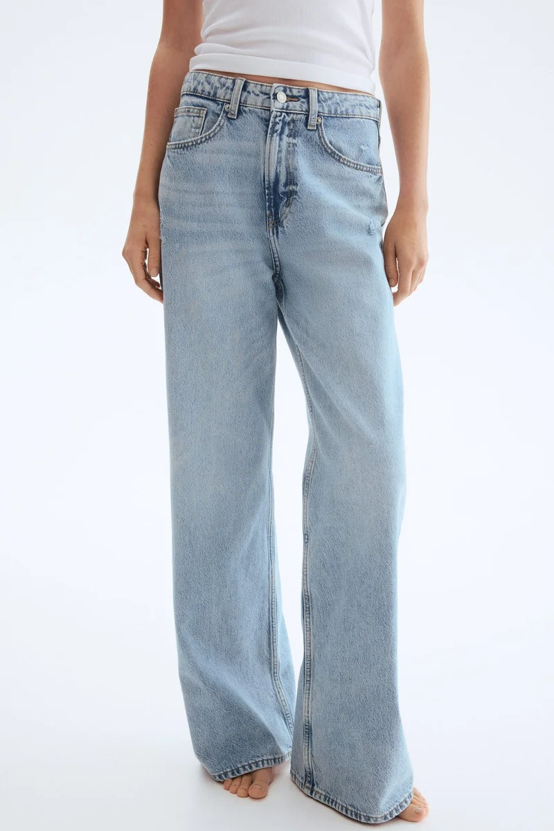 H&M  Wide Ultra High Jeans for Women | Best Price UAE