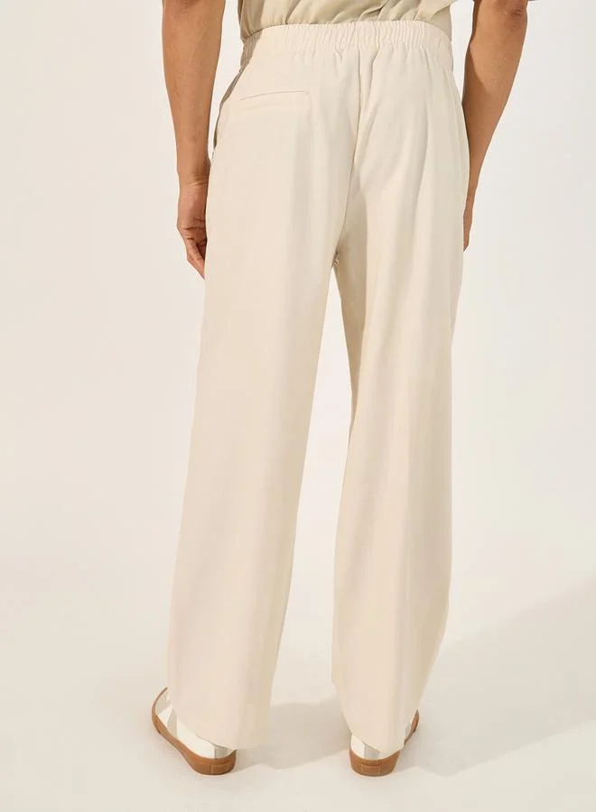 Styli Elasticated Waistband Oversized Trousers