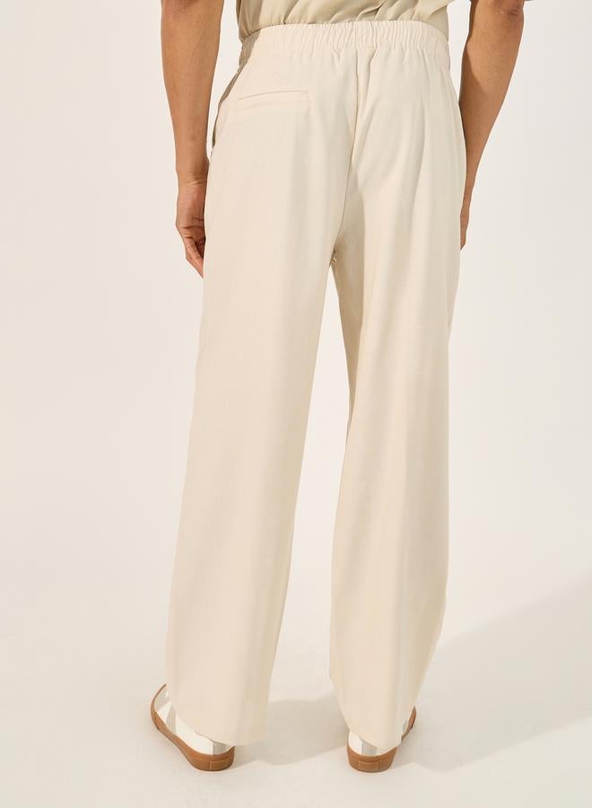 Styli Elasticated Waistband Oversized Trousers  - Image 4