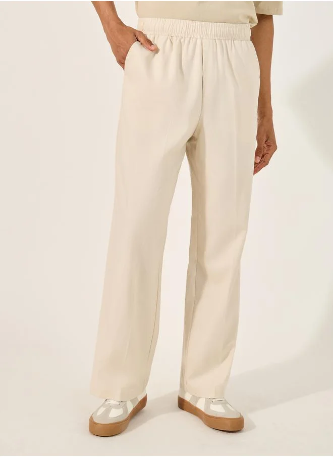 ستايلي Elasticated Waistband Oversized Trousers