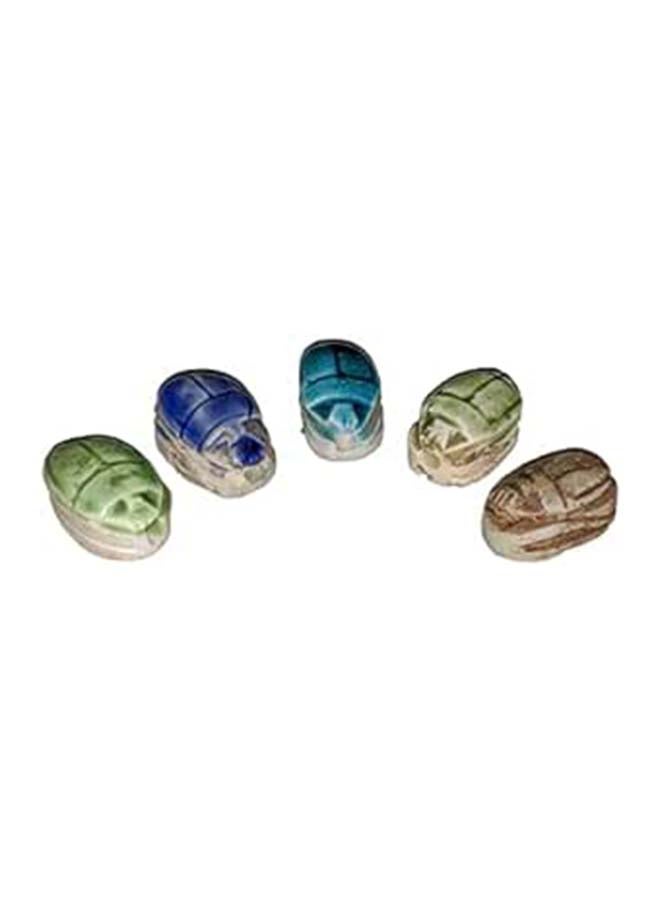 A Collection Of Small Decorative Pharaonic Scarabs Ancient Tradition Handmade 