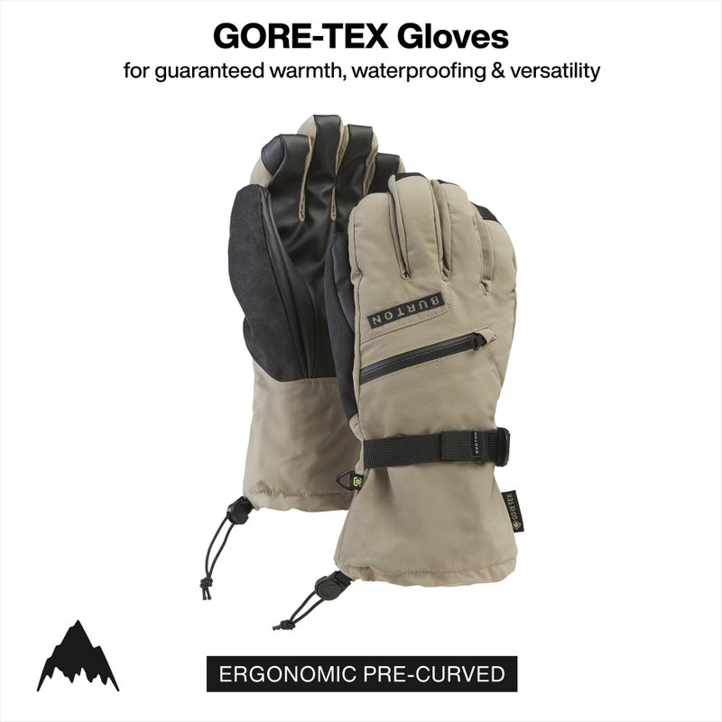 Burton Menâ€™s Gore-TEX Insulated Gloves â€“ Waterproof Winter Snowboard Gloves â€“ Summit Taupe, X-Large - Image 2