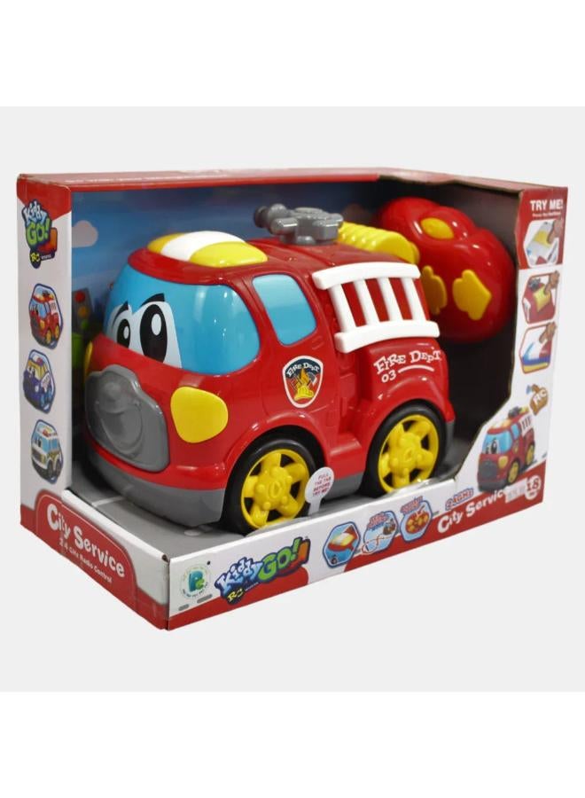 DHTRC10405J\City Service Fire 19Cm 4Ch R/C Car - Image 1