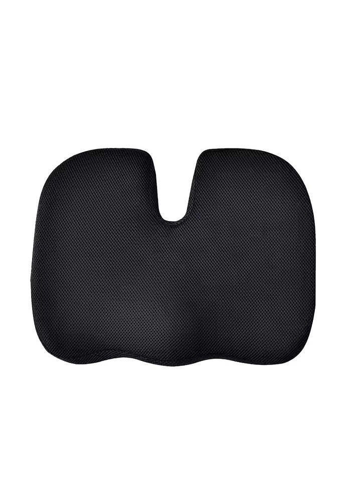 Relax Smart Coccyx Medical Orthopedic Memory Foam Seat Velvet Black 35x30cm  - Image 3