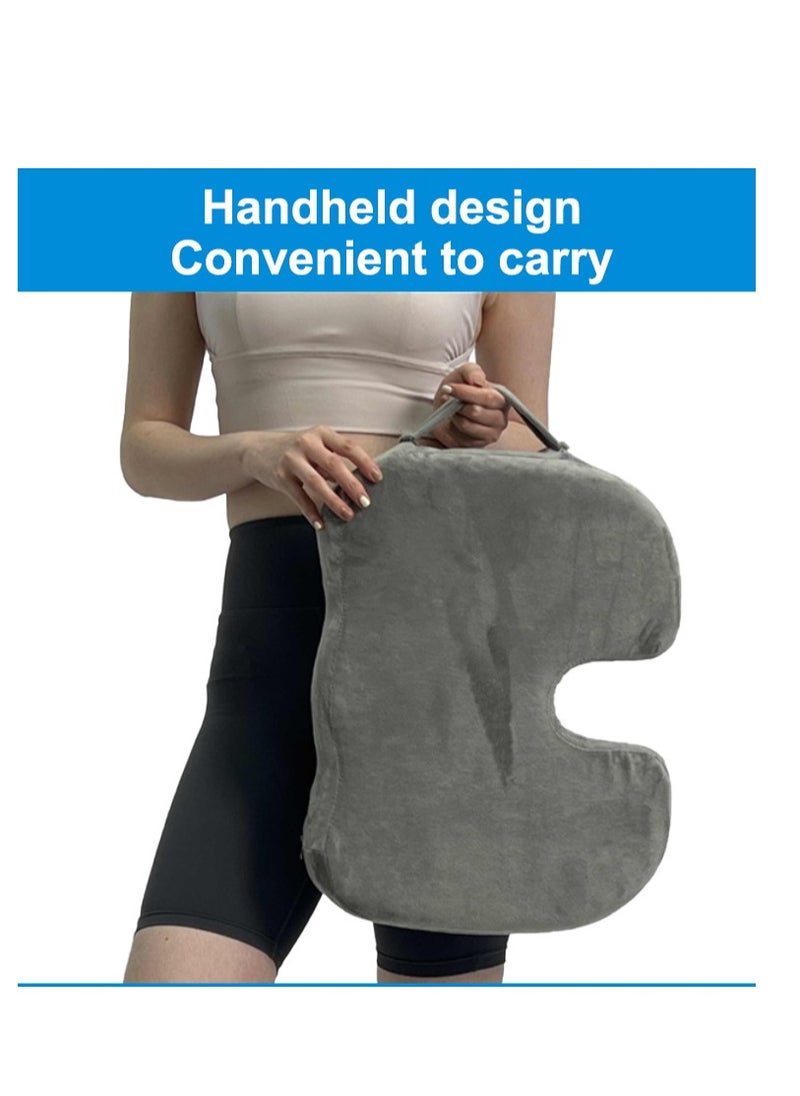 Relax Smart Coccyx Medical Orthopedic Memory Foam Seat Velvet Black 35x30cm  - Image 4