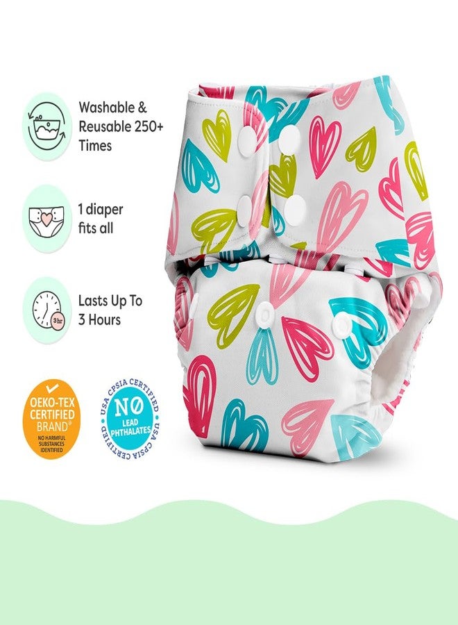 SuperBottoms BASIC Cloth Diaper with Quick Dry UltraThin Pad & 5 Disposable Easy Clean Top Sheets | Reusable & Washable | Adjustable Fit for Babies 3m-3y - Image 4