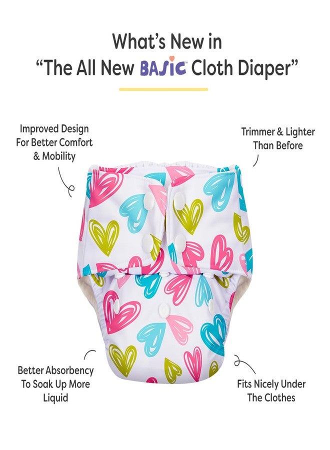 SuperBottoms BASIC Cloth Diaper with Quick Dry UltraThin Pad & 5 Disposable Easy Clean Top Sheets | Reusable & Washable | Adjustable Fit for Babies 3m-3y - Image 2