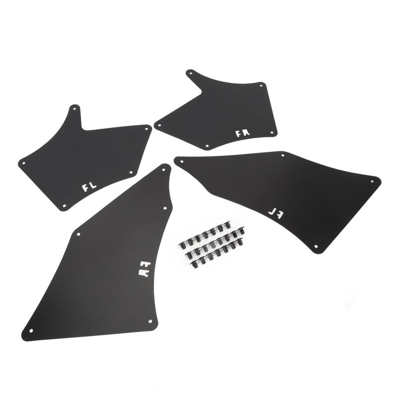 4PCS Splash Guards Liner Shields with Clips Front Left Right Wheel Inner Mudguards Liner Set for Tacoma 2005 to 2020 Black - Image 4