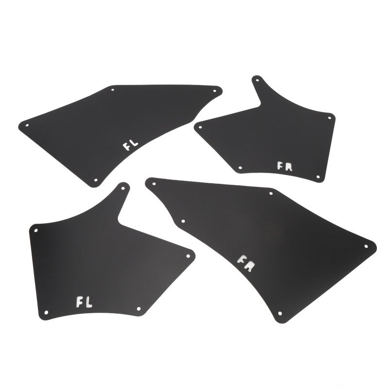 4PCS Splash Guards Liner Shields with Clips Front Left Right Wheel Inner Mudguards Liner Set for Tacoma 2005 to 2020 Black - Image 3