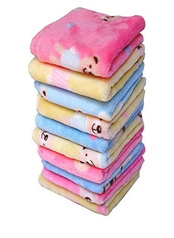 Motoway Women's Soft face Cotton Towel Handkerchief with Cute Cartoon Prints (Multicolour) - Pack of 6 - Image 1