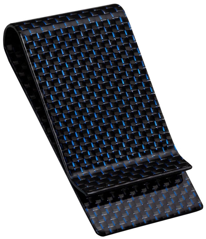 SERMAN BRANDS Carbon Fiber Money Clip for Men – Slim RFID Money Clip Wallet, Minimalist Front Pocket EDC Wallet Cash Holder & Credit Card Holder -100% Real Carbon Fiber Wallet - Image 1