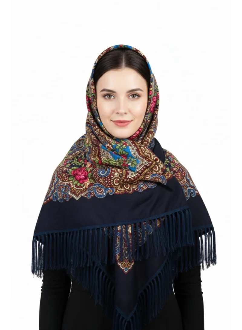D'Daniela Julia Women's Eastern European Cotton Tassel Shawl