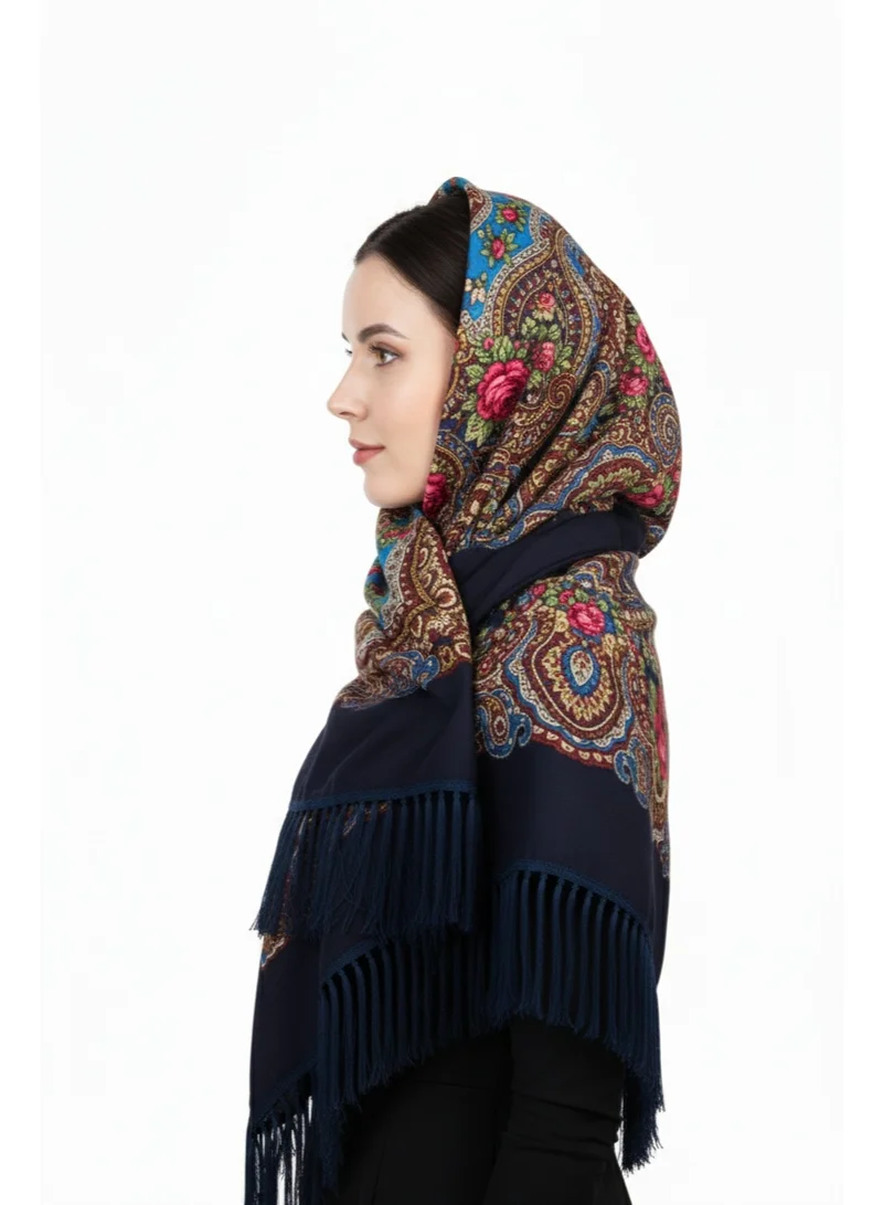 D'Daniela Julia Women's Eastern European Cotton Tassel Shawl