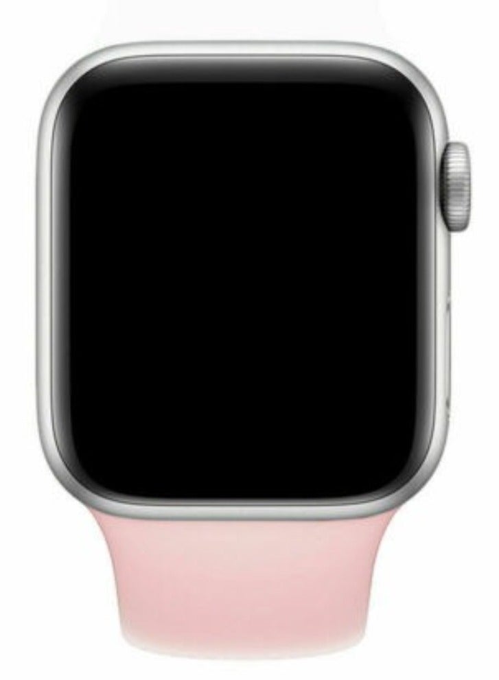 ELTRAZONE Dual Color Soft Silicone Watch Strap For Apple Watch Band /41mm For iWatch Series 7/6/SE/5/4/3/2/1/ - Image 2