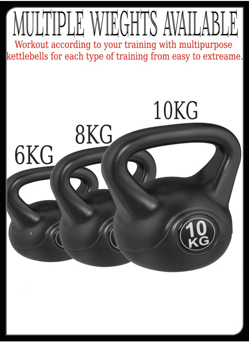 Toshionics 10Kg Kettlebell Fitness Weight Body Equipment With Upgraded Mobility Home Workout Weights For Your Daily Cardio Core Strength Crossfit Exercises Muscle Building Plan  - Image 5