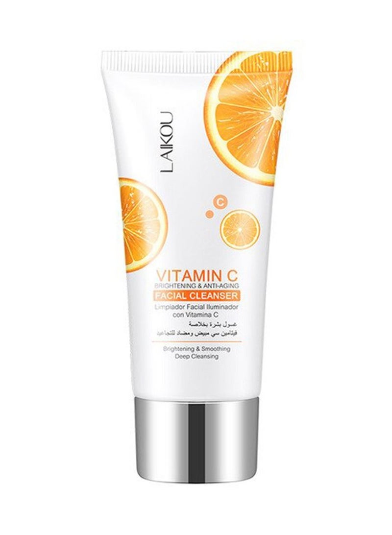 Vitamin C whitening and anti-aging face wash and cleanser
