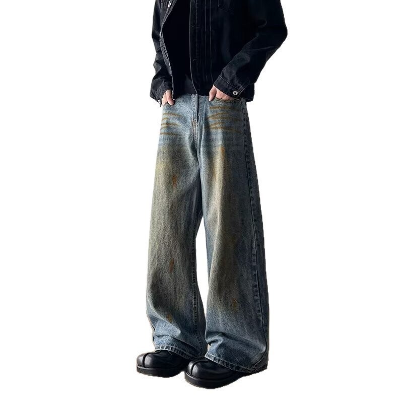 Unisex Classic Denim Jeans Loose Fit Daily Outdoor Wear - Image 5