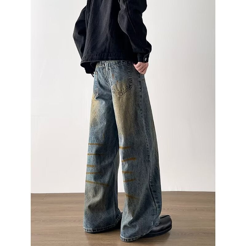 Unisex Classic Denim Jeans Loose Fit Daily Outdoor Wear - Image 4