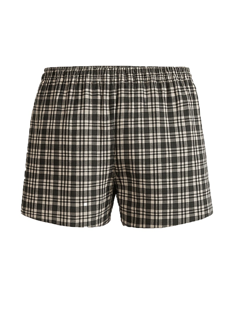Tango Button Shorts (Pattern) Grey & Black Strips - Image 2