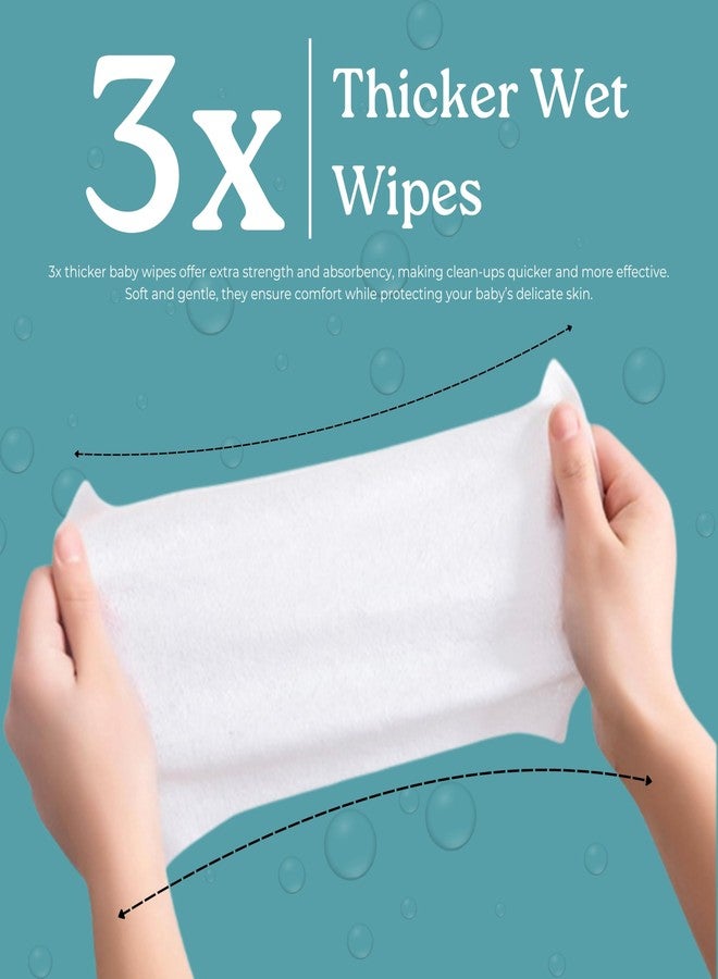 Lyfcare Soft Cleansing Baby Wipes with Lid | 80 Wipes x Pack of 1 - 80 Wipes | For New Born Baby’s | Prevents Rashes & Redness with Goodness of Aloe Vera, Vitamin E | Alcohol & Paraben Free - Image 4