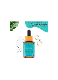 PILGRIM 2% Salicylic Acid + 3% Niacinamide Oil Control Serum For Oily And Acne-Prone Skin For Unisex Of All Skin Types, Korean Skin Care, 30 ml  - Image 2