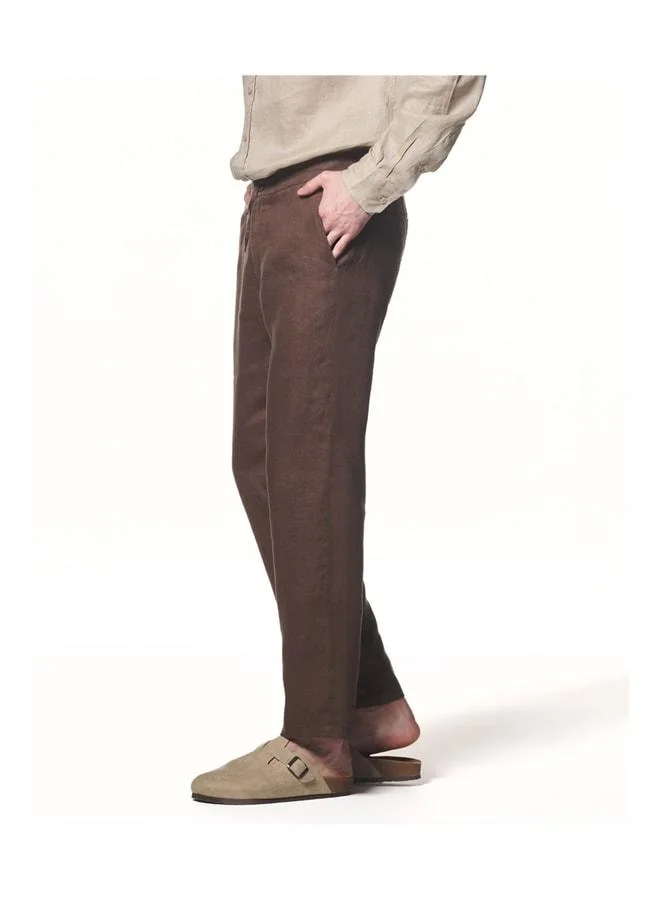 Liwali  100% Linen Elastic Waist Pants. for Men | Best Price UAE