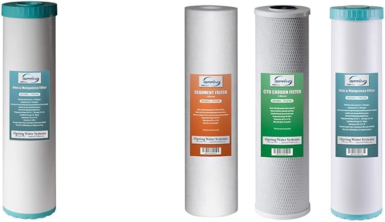 iSpring iSpring Whole House Water Filter Cartridge  Replacement Pack Iron  Manganese Reducing 45 x 20 Water Filters Models FM25B  F3WGB32BM  - Image 1