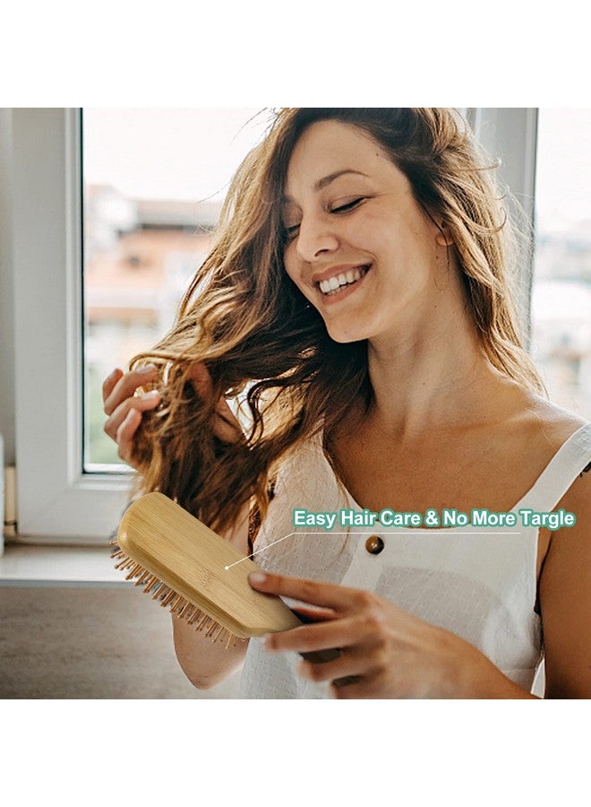 Combetter 100% Bamboo Hair Brushes and Comb Set by Combetter, Comb for Women and Detangling, Great on All Hair, Eco-Friendly and Handmade for Women Men and Kids - Image 4