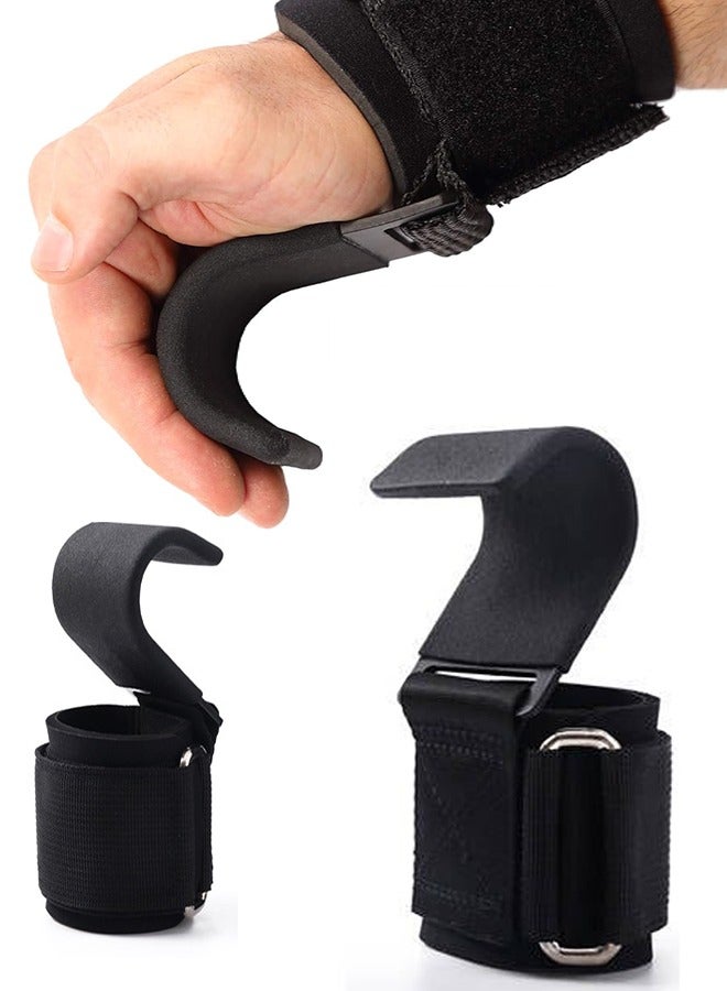 0TO1 TECH Weight Lifting Hooks with Wrist Wraps, Padded Lifting Hooks for Men and Women, High-Grade Gard Pull Lifting Straps, Pull-Up Lifting Gloves - Image 1