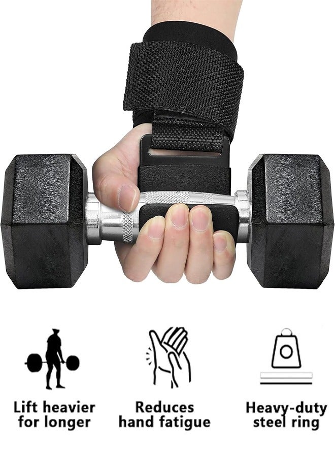 0TO1 TECH Weight Lifting Hooks with Wrist Wraps, Padded Lifting Hooks for Men and Women, High-Grade Gard Pull Lifting Straps, Pull-Up Lifting Gloves - Image 4